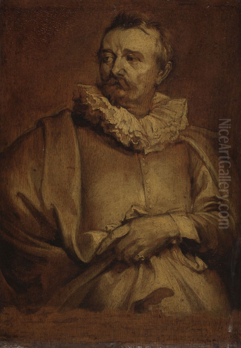 Portrait of Adriaen van Stalbemt Oil Painting by Sir Anthony Van Dyck