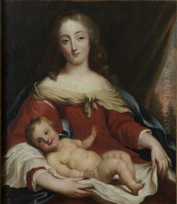Madonna Oil Painting by Pieter Jozef Verhaghen