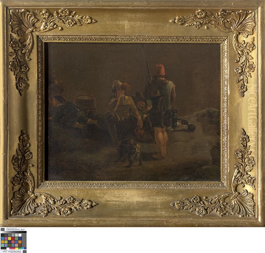 Four Figures Oil Painting by Jan Asselijn