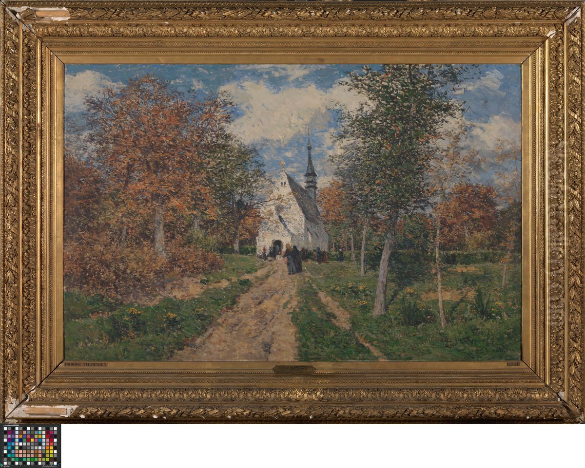 Chapel in the Kempen Oil Painting by Isidore Verheyden