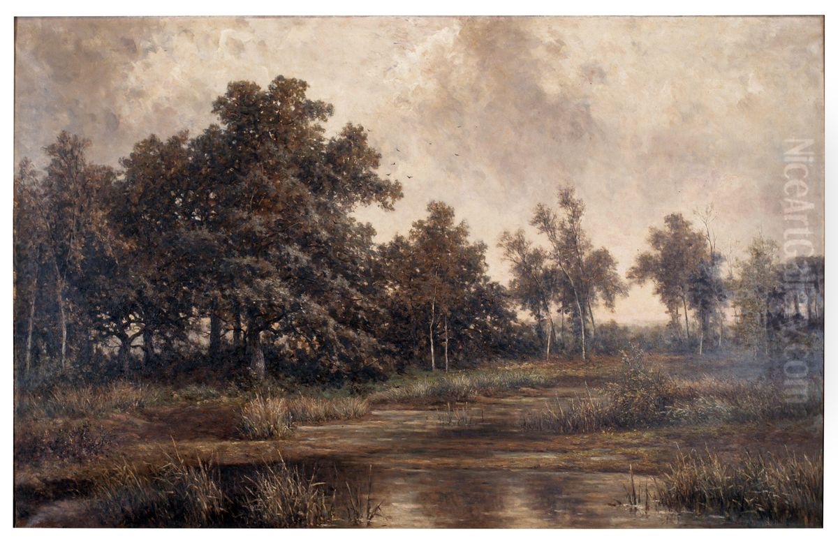 Pool in the Kempen Oil Painting by Euphrosine Beernaert