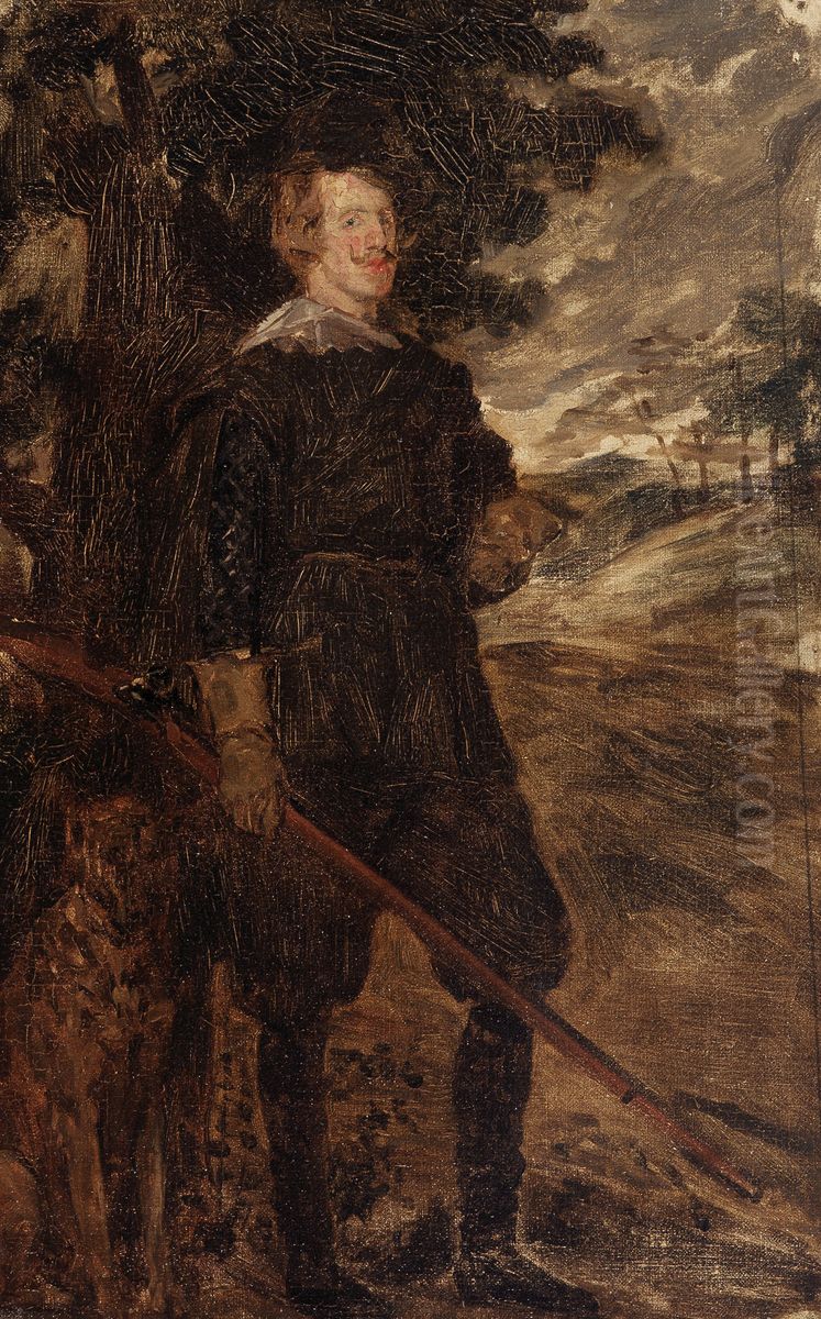 Portrait of Philip IV Oil Painting by Gustaaf Vanaise