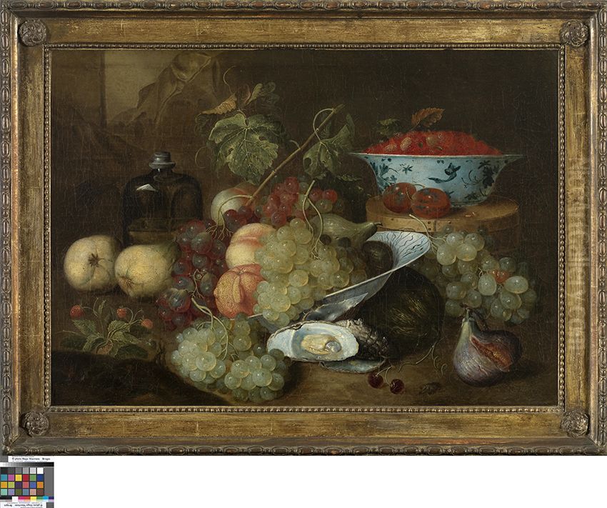 Stilleven met vruchten Oil Painting by Joris Van Son