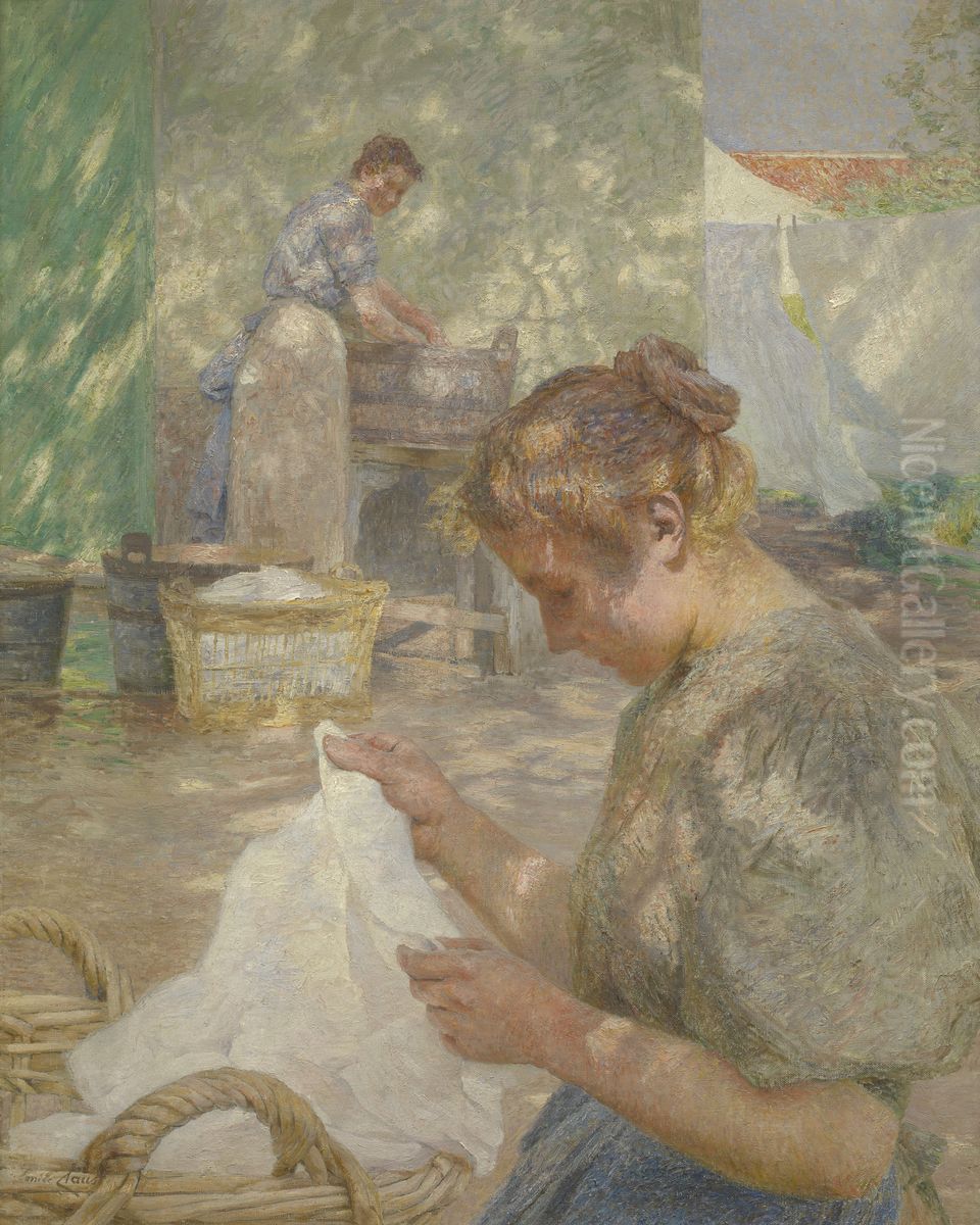 Sunny Day Oil Painting by Emile Claus