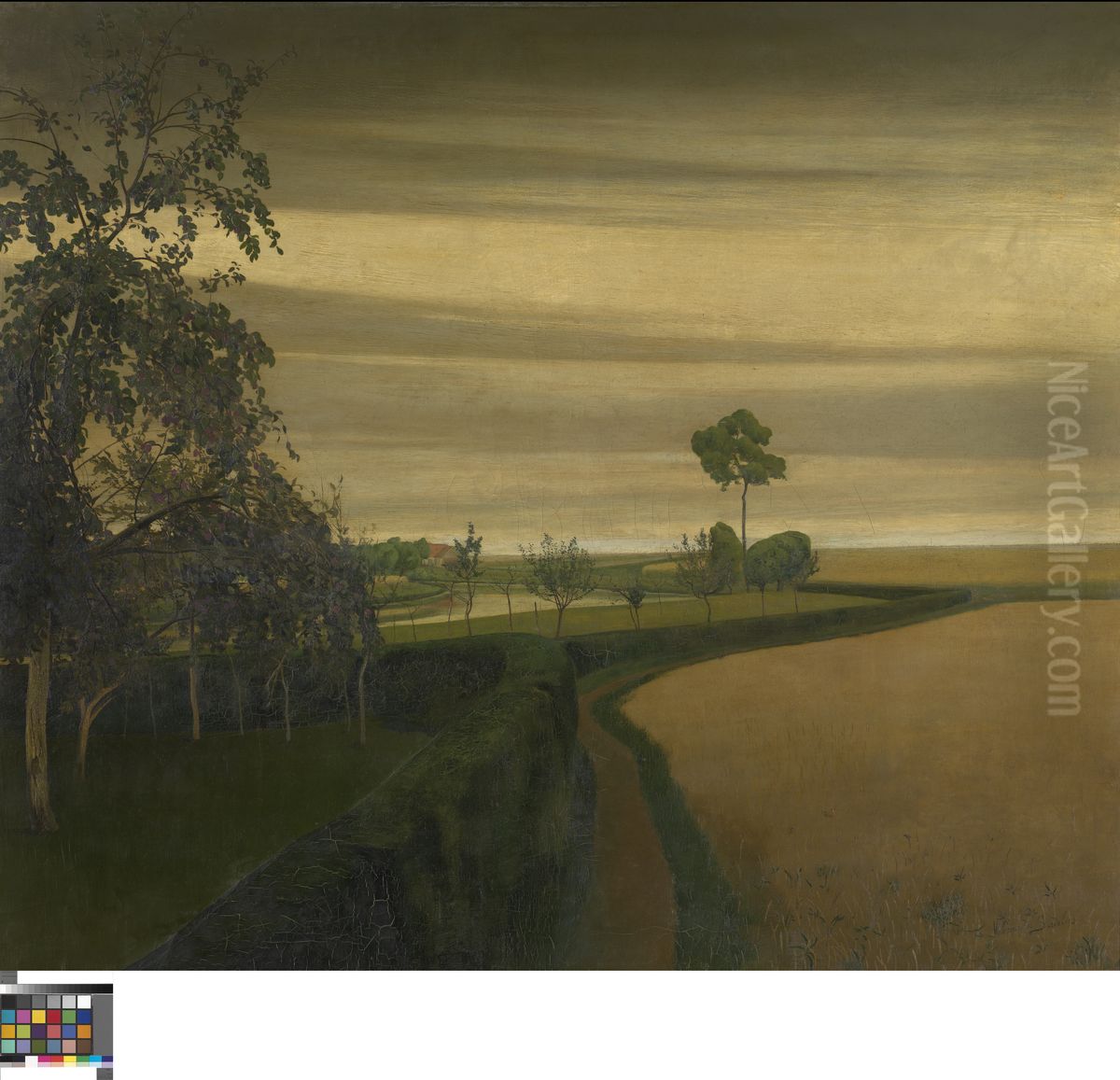 The End of a Gloomy Day Oil Painting by Valerius De Saedeleer