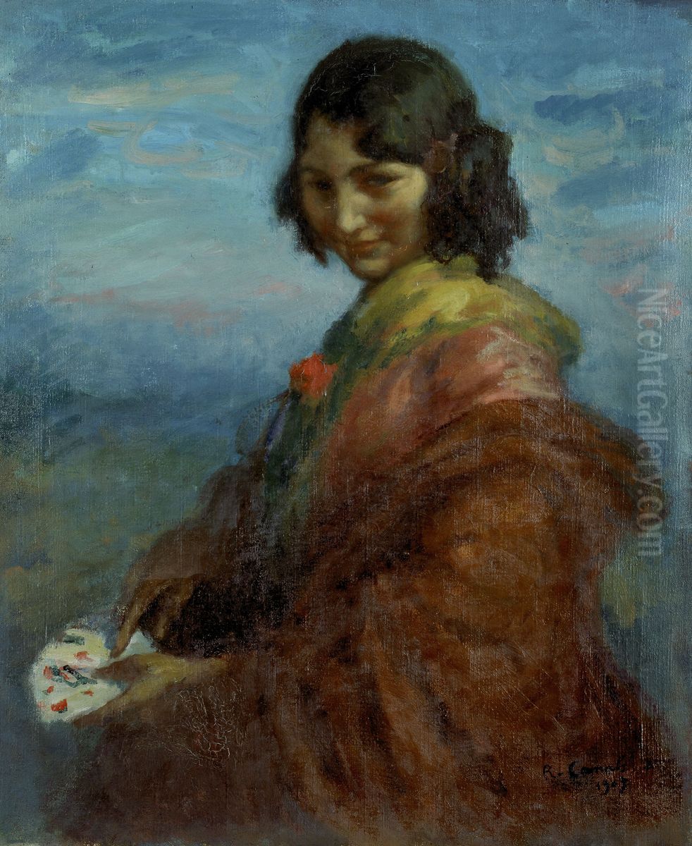 Gypsy Woman Oil Painting by Ricard Canals