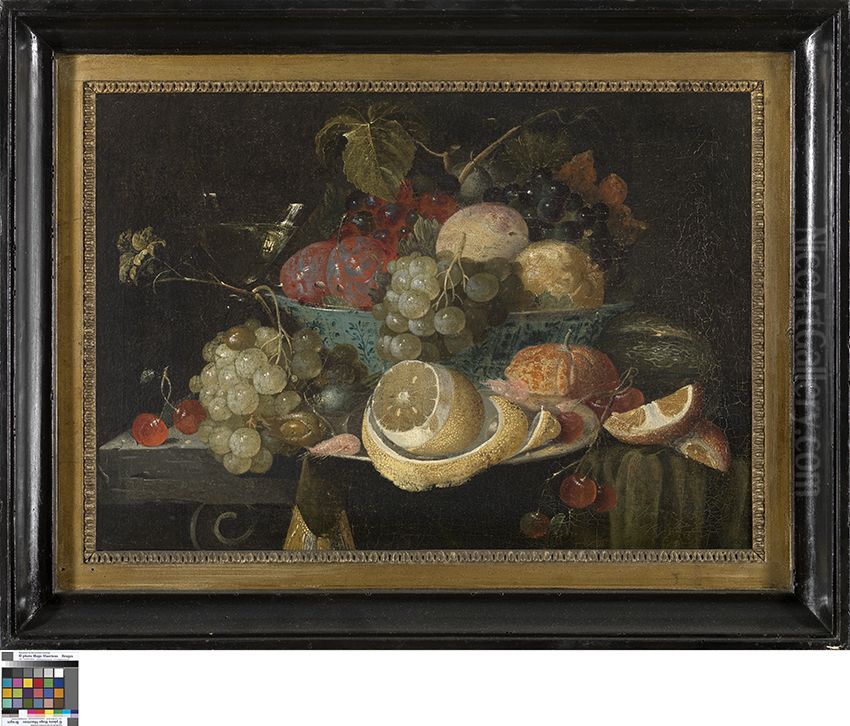 Stilleven met fruit Oil Painting by Joris Van Son