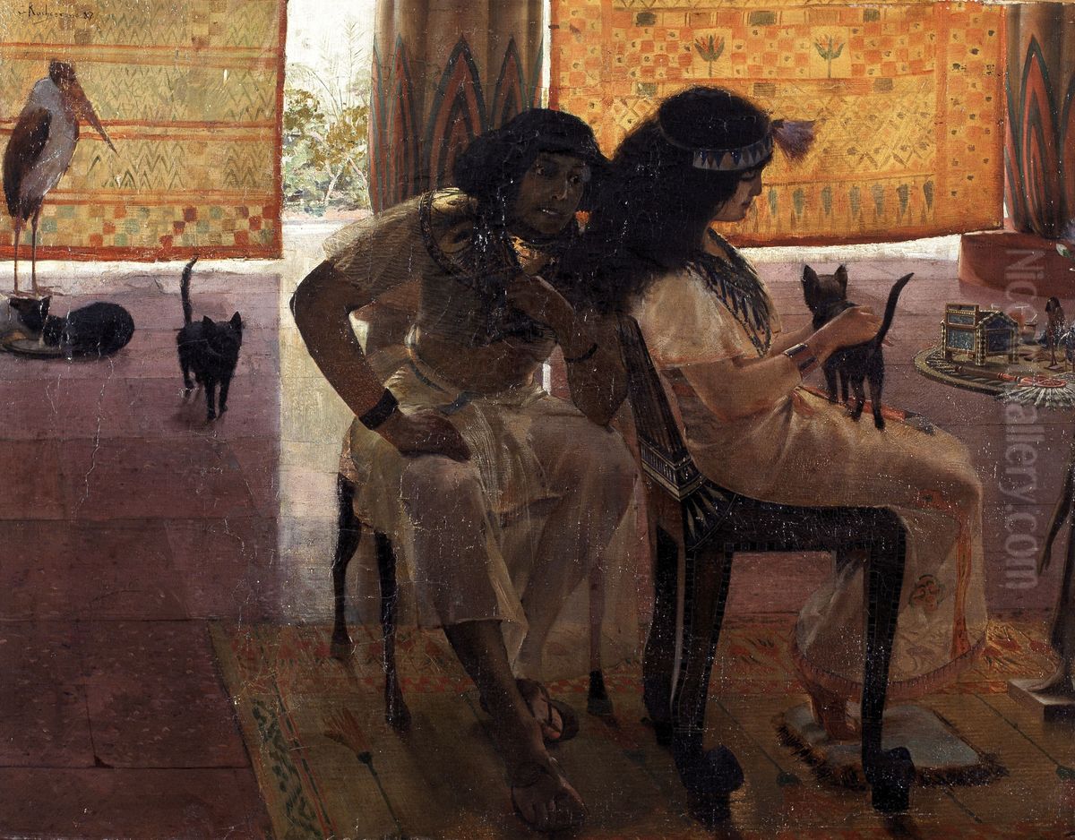 The Age of the Pharaohs Oil Painting by Georges Rochegrosse