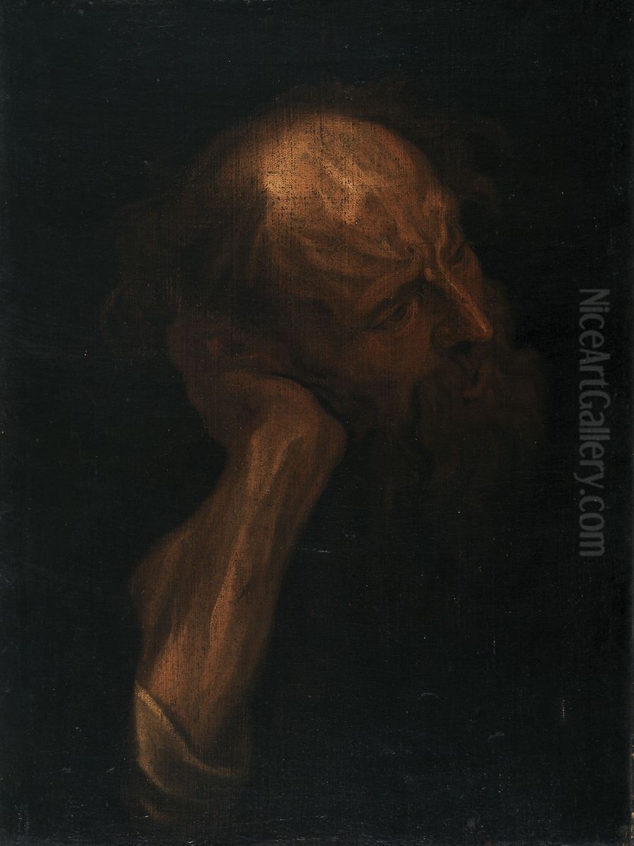 Portrait of a Bearded Man Oil Painting by Sir Anthony Van Dyck