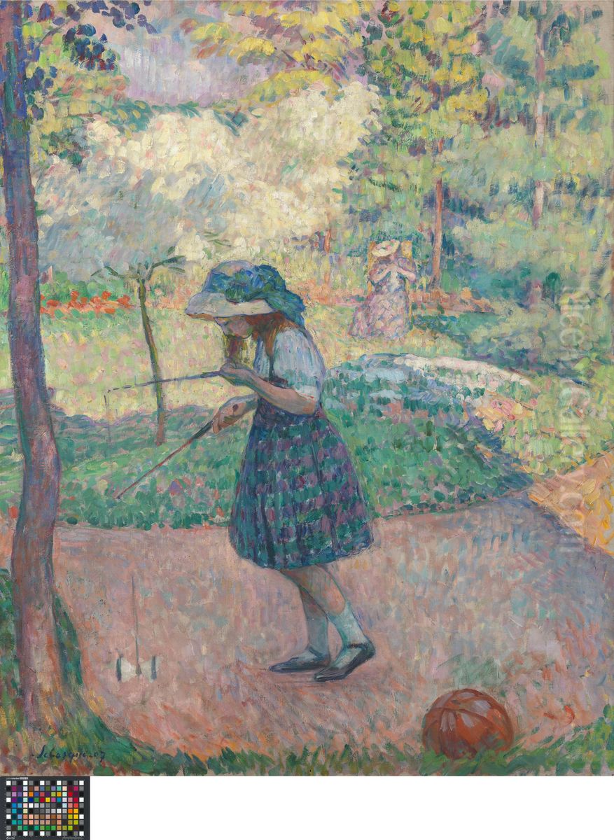 The Diabolo Game Oil Painting by Henri Lebasque