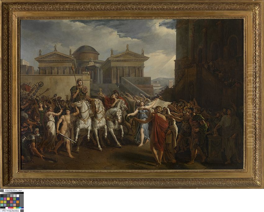 Triomftocht van keizer Trajanus Oil Painting by Joseph Dionysius Odevaere
