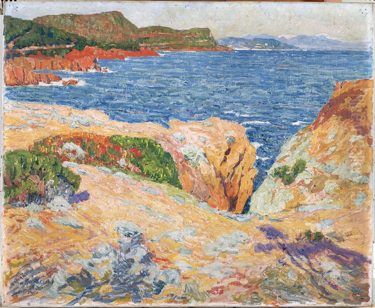 Middag in Esterel (Cote d'Azur) Oil Painting by Emile Claus