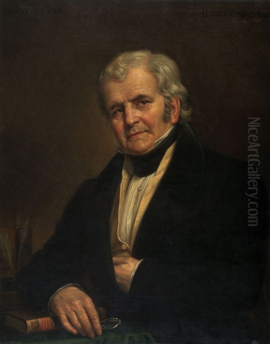 Portrait of the Politician and Agriculturalist Jean-Louis Van Aelbroeck Oil Painting by Charles Picque