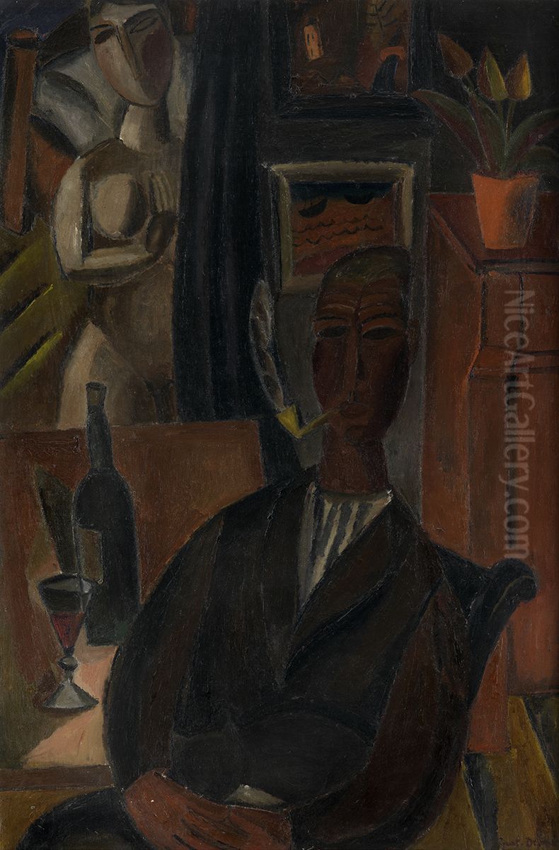 De man met de fles Oil Painting by Gustave De Smet