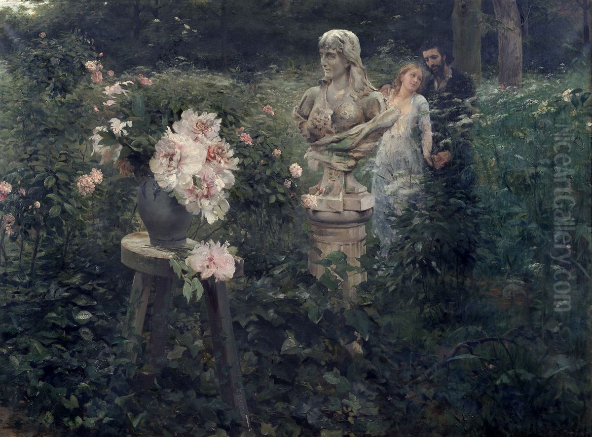 Le Paradou (after Emile Zola) Oil Painting by Edouard Dantan