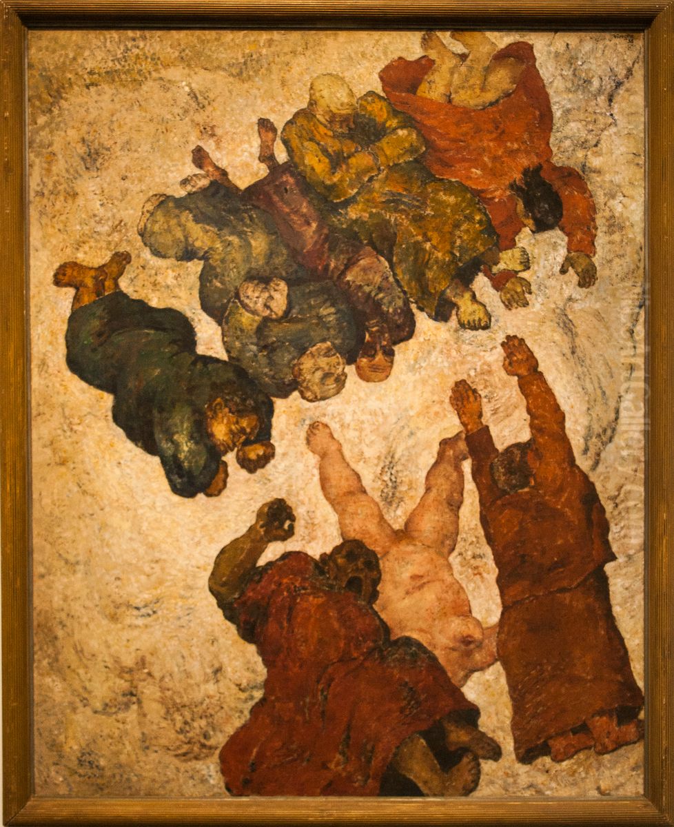 The_Fall_of_the_Saints Oil Painting by Frits Van Den Berghe