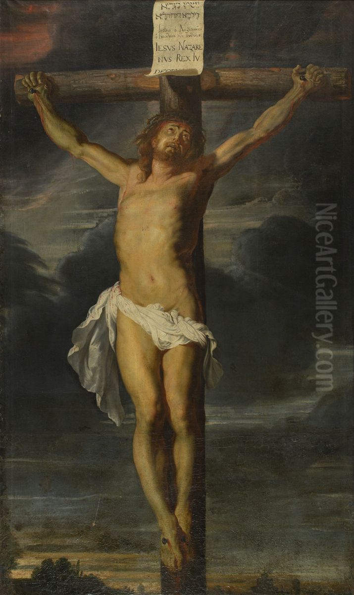 Christ on the Cross (after Peter Paul Rubens) Oil Painting by (studio of) Rubens, Peter Paul