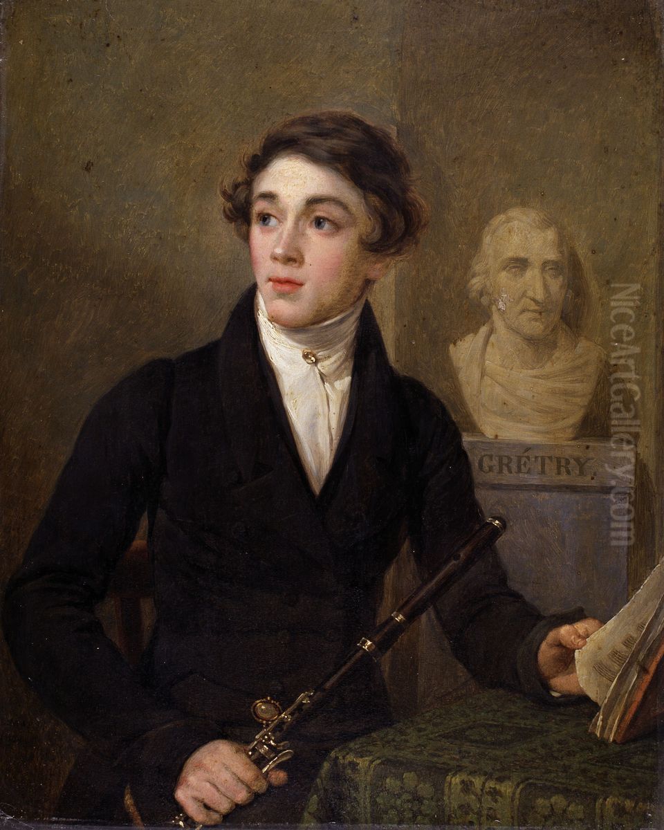 Portrait of the Musician Jean De Vigne Oil Painting by Felix De Vigne