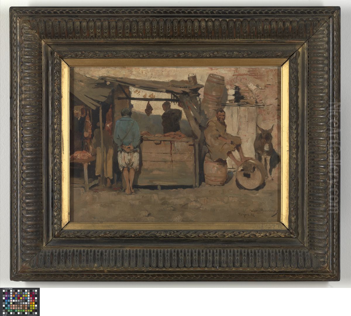 Butchery in Tanger Oil Painting by Theo van Rysselberghe