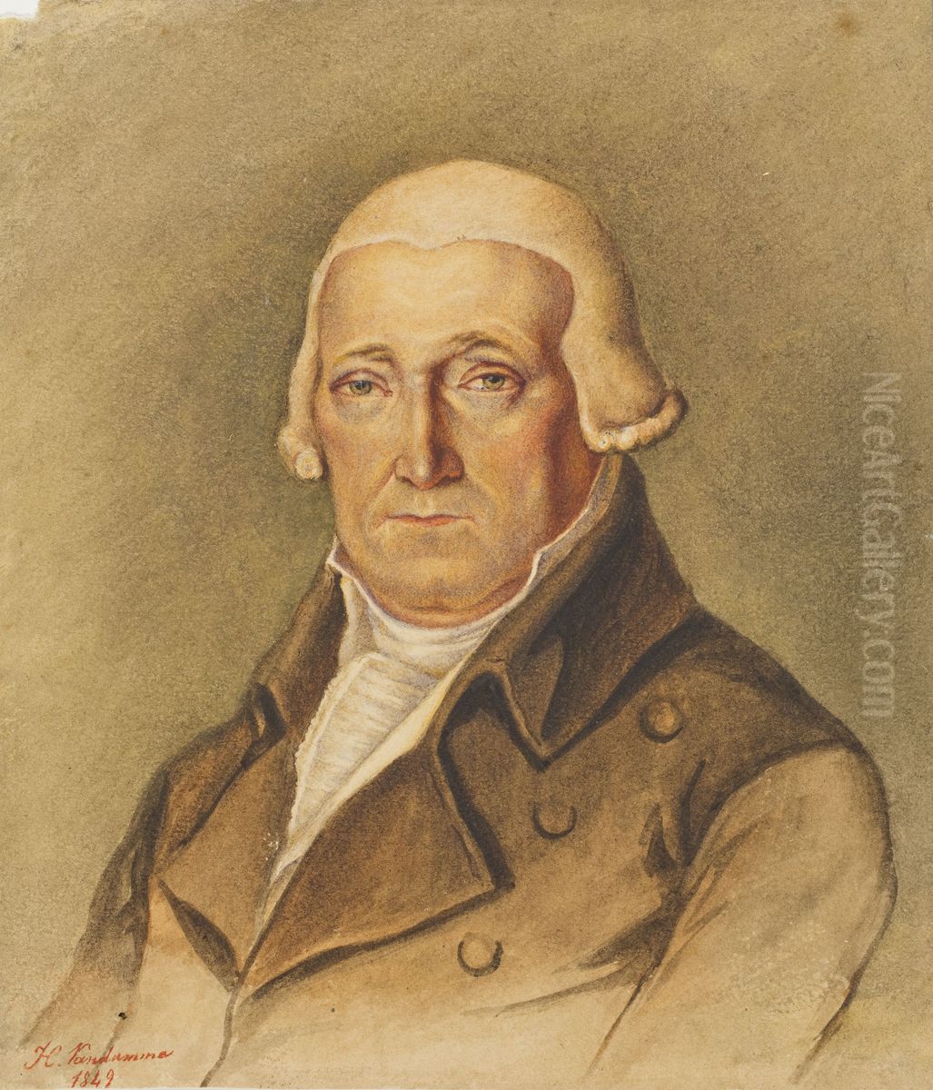 Portrait of the Governor Van Damme Oil Painting by Florimond Van Acker