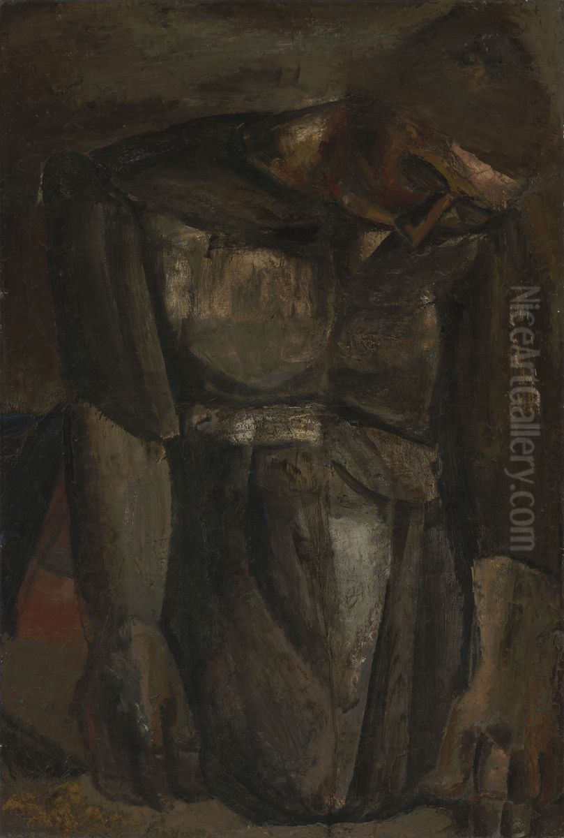 Woman Weeding Oil Painting by Constant Permeke