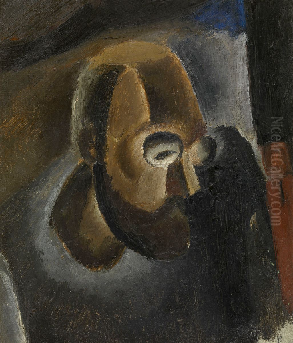 Selfportrait Oil Painting by Frits Van Den Berghe