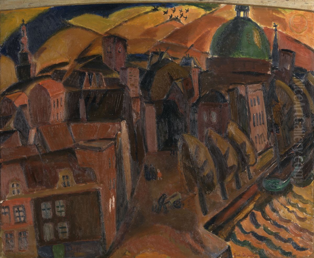 The Church with the Green Dome in Amsterdam Oil Painting by Gustave De Smet