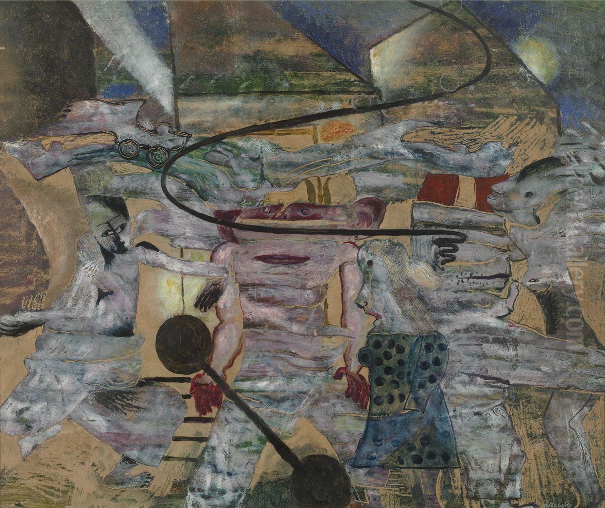 The Monster Oil Painting by Frits Van Den Berghe