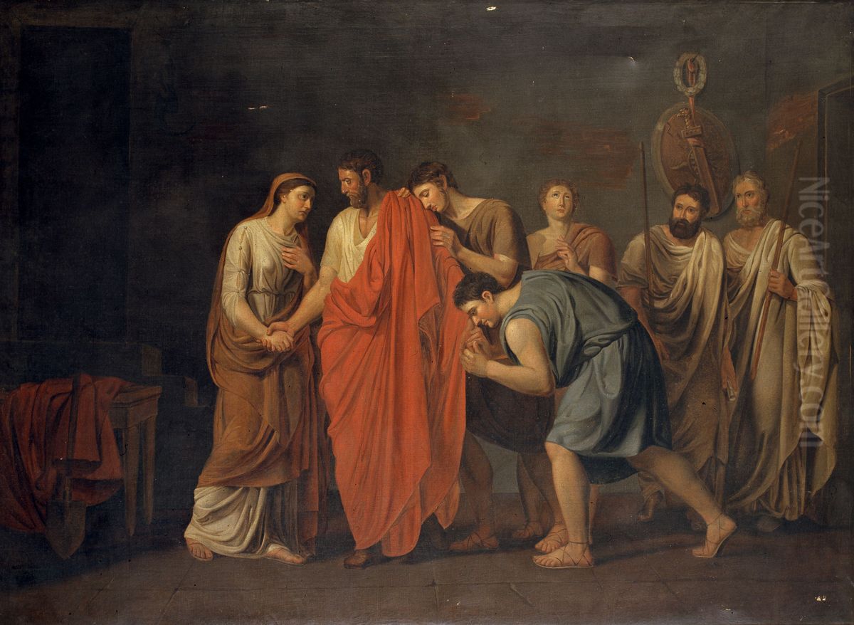 Cincinnatus Leaves to Become Consul Oil Painting by Cornelis Cels