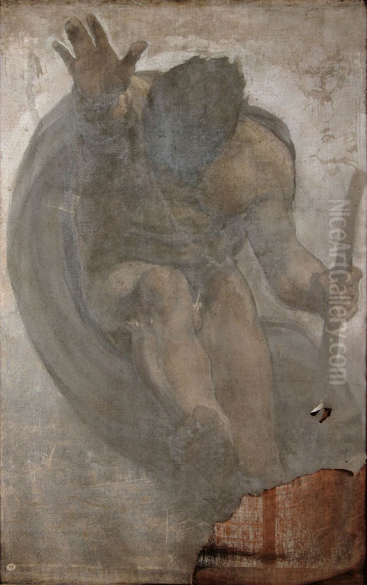 Nude (study) Oil Painting by Constant Montald