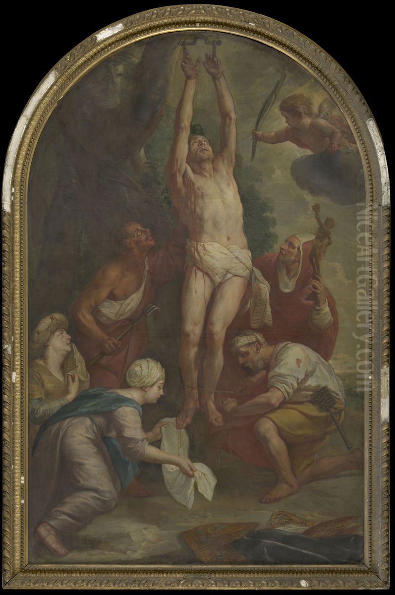 Het martyrium van de H. Blasius van Sebaste Oil Painting by Gaspar De Crayer
