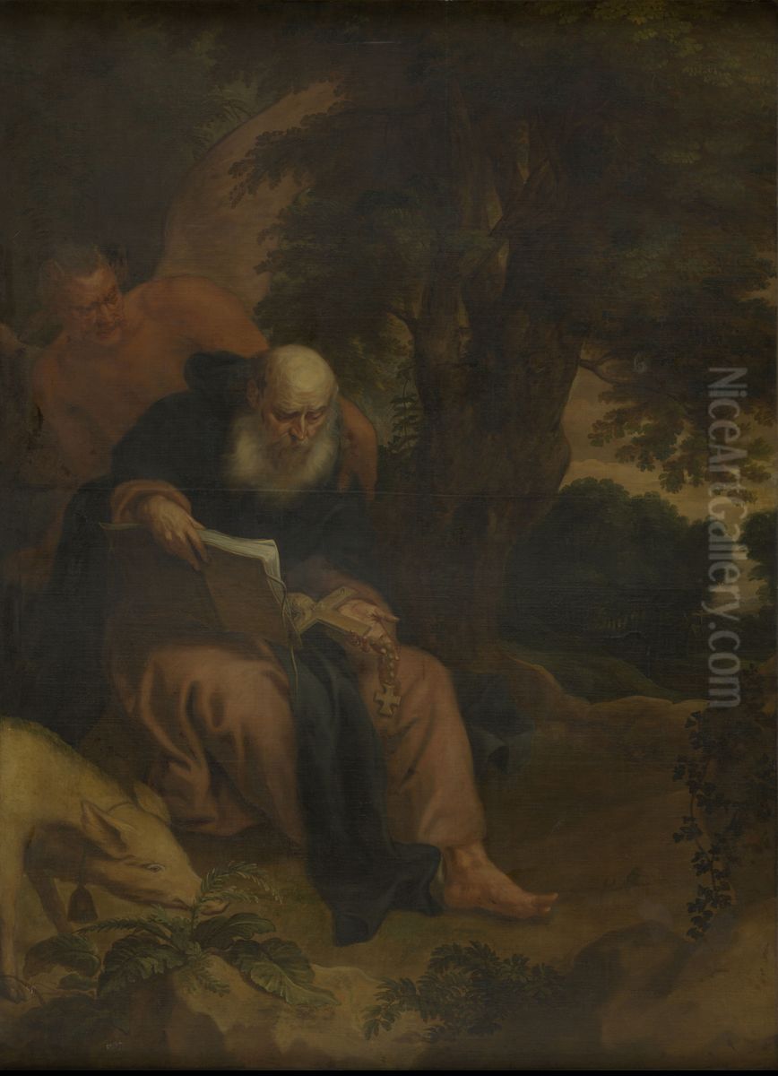 The Temptation of Saint Anthony Oil Painting by Pieter Thijs