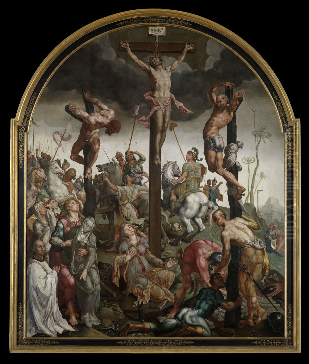 Calvary Oil Painting by Maarten Van Heemskerck