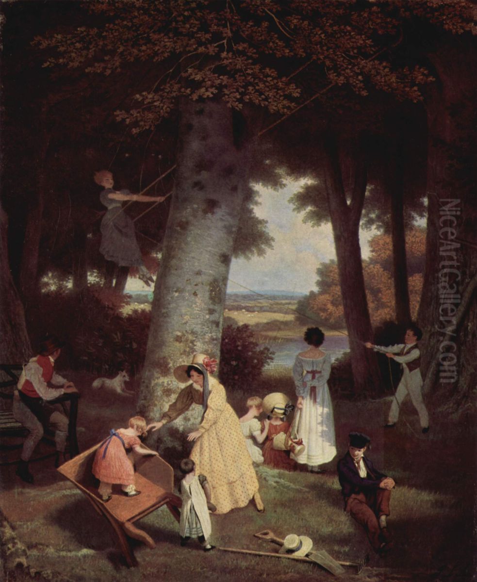 The Playground Oil Painting by Jacques-Laurent Agasse