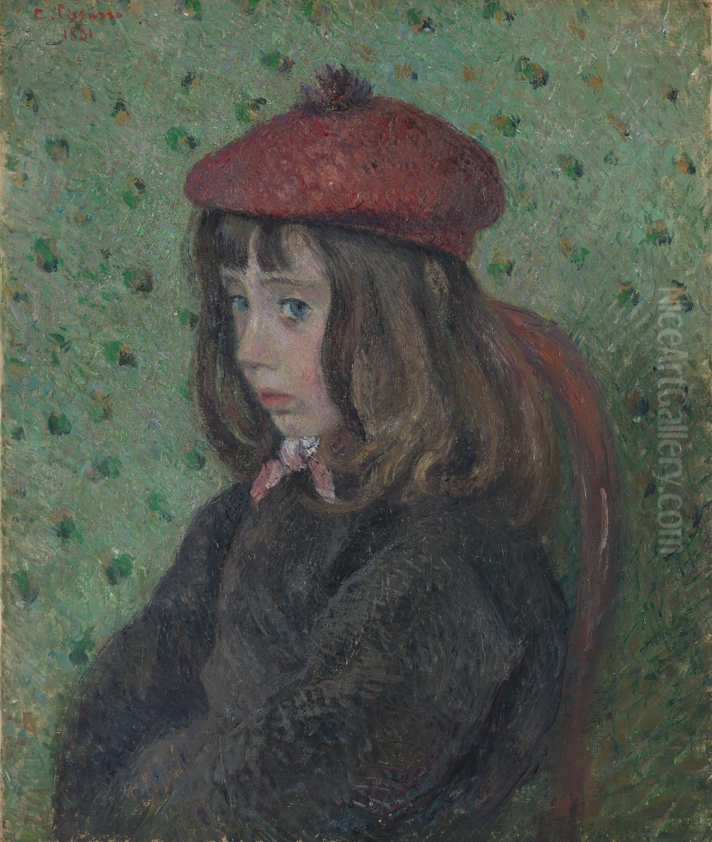 Portrait of Felix Pissarro Oil Painting by Camille Pissarro