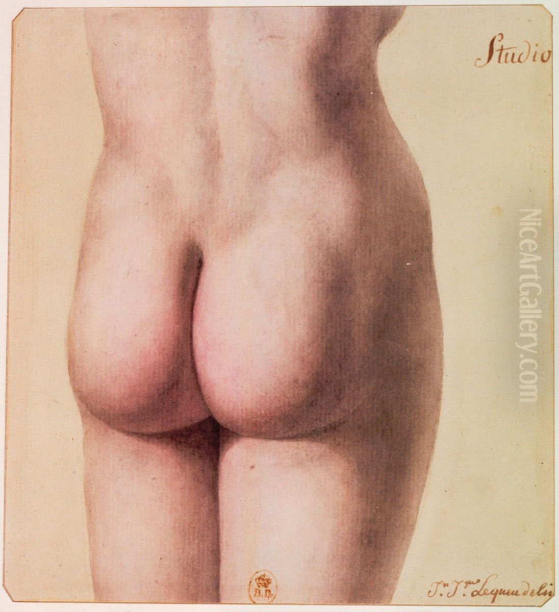 Studio Oil Painting by Jean-Jacques Lequeu