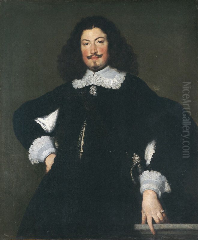 Portrait de Martino Widmann Oil Painting by Bernardo Strozzi