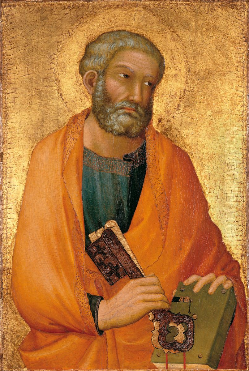 St. Peter Oil Painting by Simone Martini