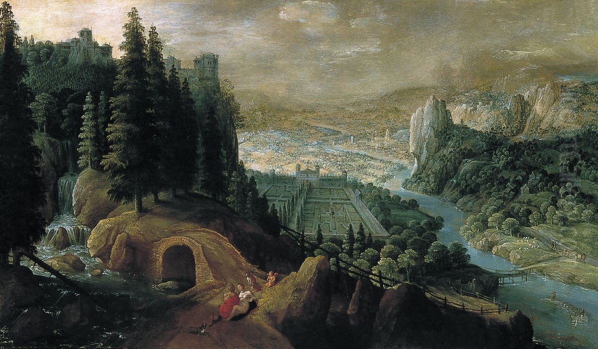 Landscape with Venus and Adonis Oil Painting by Tobias Verhaecht