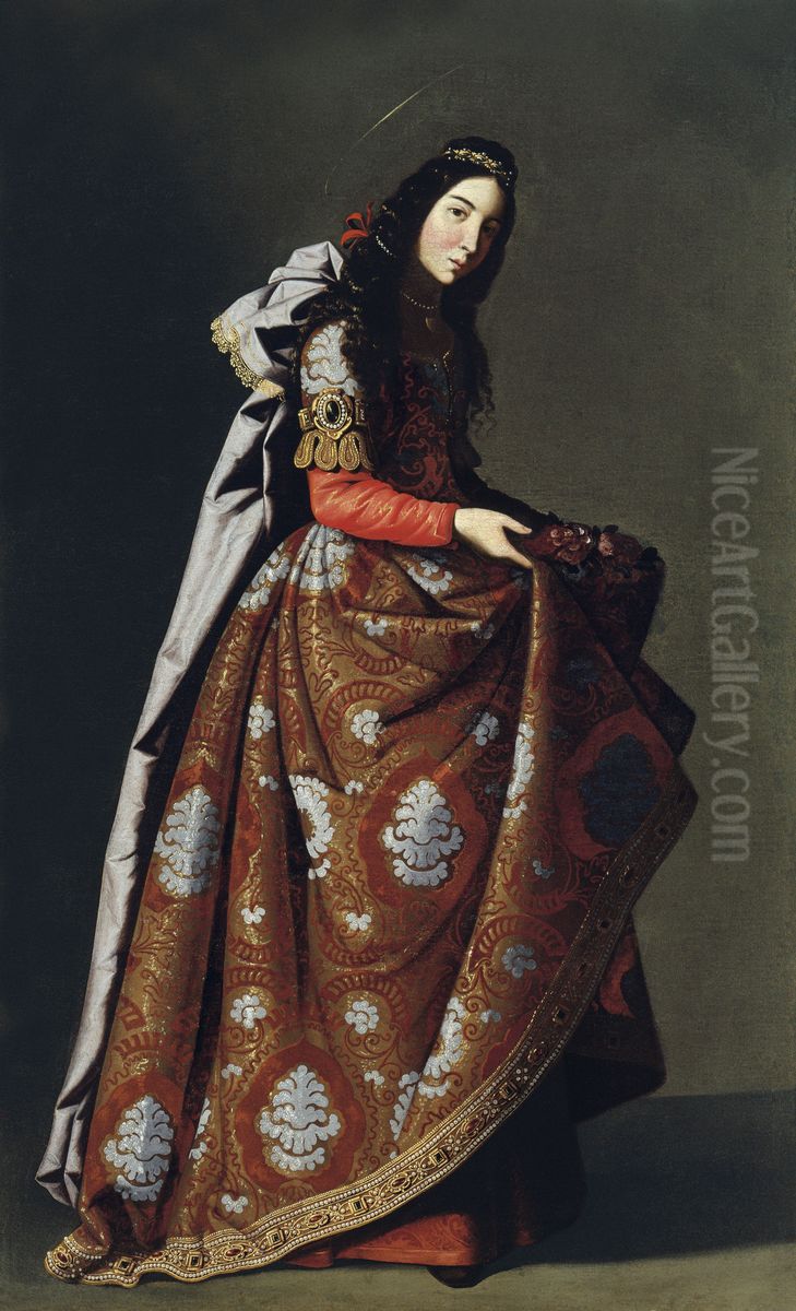 Saint Casilda Oil Painting by Francisco De Zurbaran