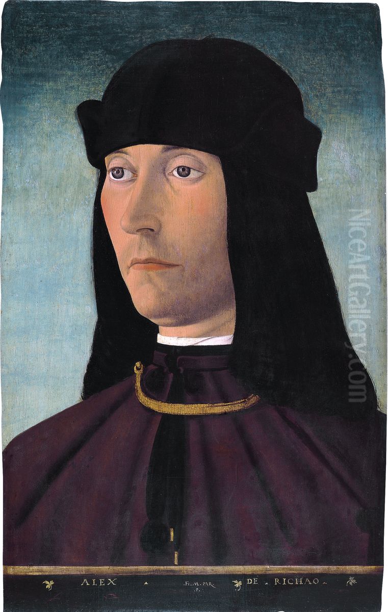 Portrait of Alessandro de Richao Oil Painting by Filippo Mazzola