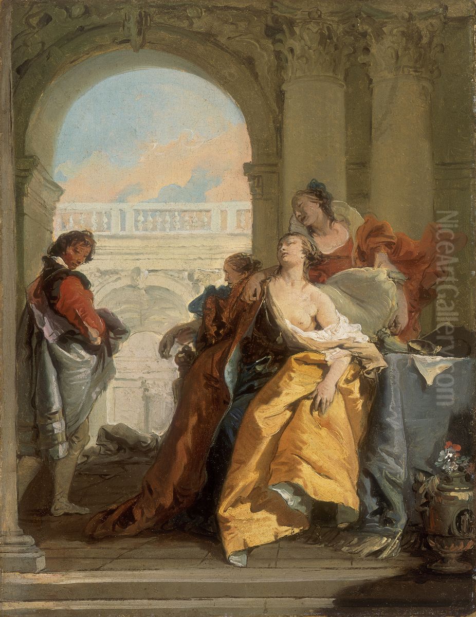 The Death of Sophonisba Oil Painting by Giovanni Battista Tiepolo