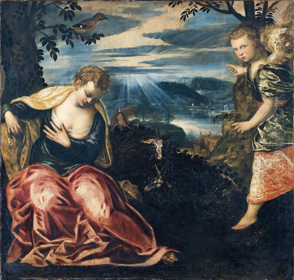 The Annunciation to Manoah's Wife Oil Painting by Jacopo Tintoretto