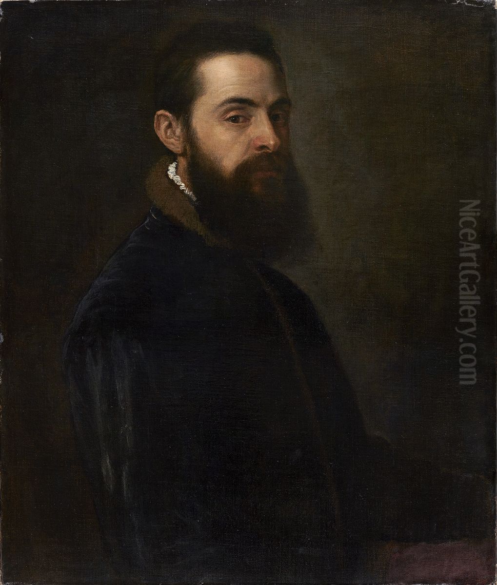 Portrait of Antonio Anselmi Oil Painting by Titian