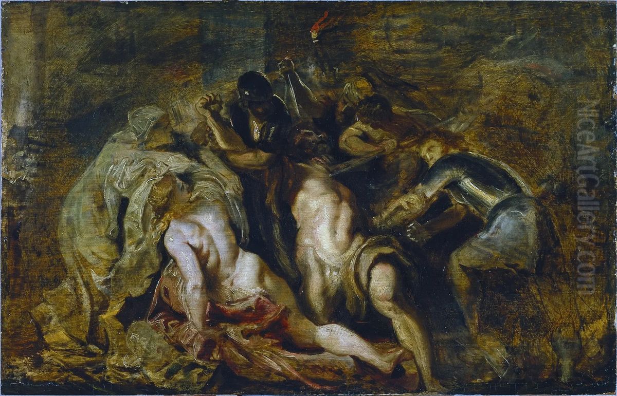 21) Oil Painting by (studio of) Rubens, Peter Paul