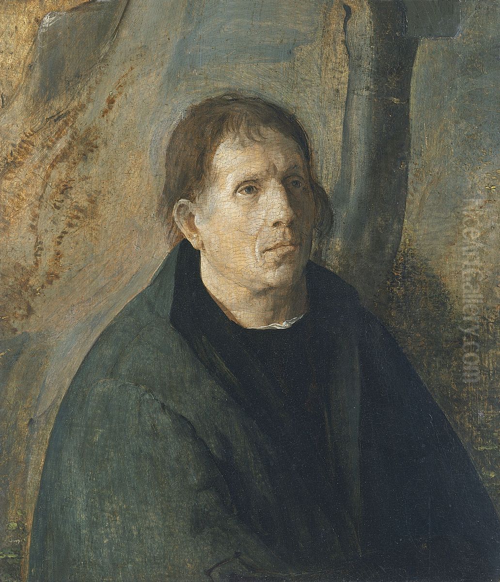 Portrait of a man Oil Painting by Aertgen van Leyden