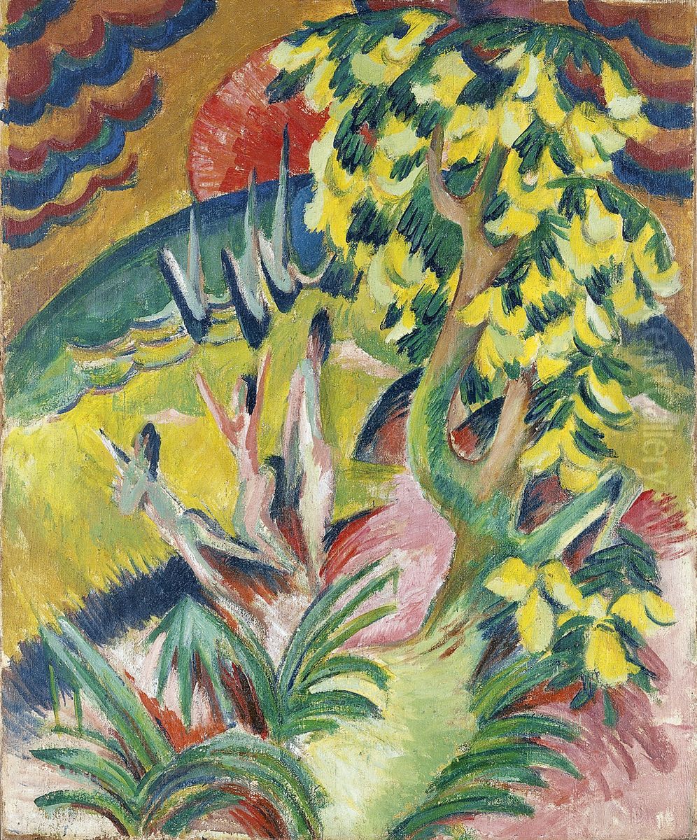 La cala Oil Painting by Ernst Ludwig Kirchner