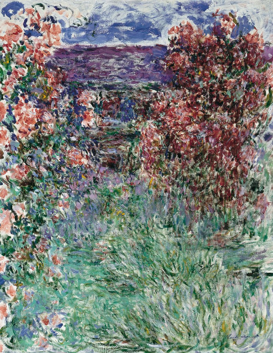 Dom wsrod roz Oil Painting by Claude Oscar Monet