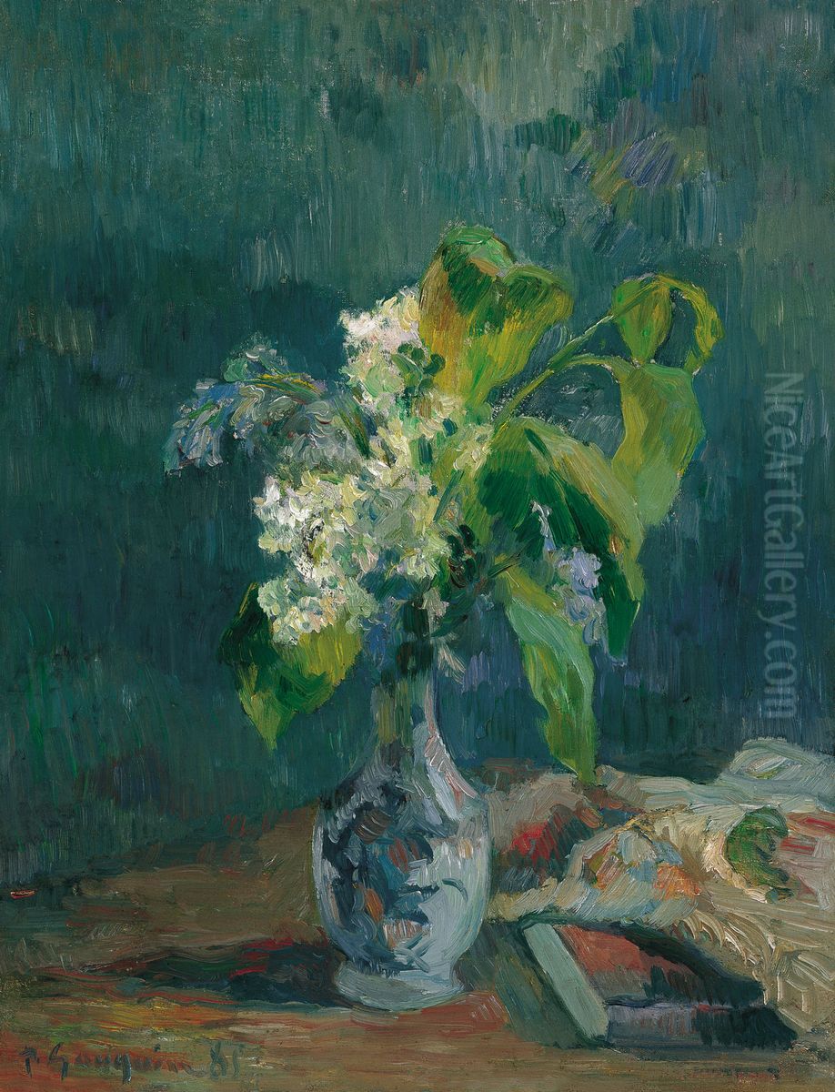Bouquet de lilas Oil Painting by Paul Gauguin