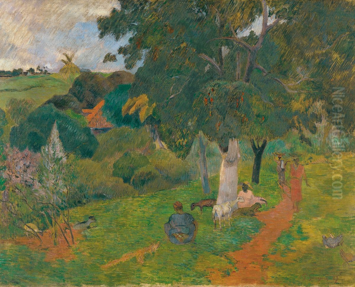 Alles et venues, Martinique Oil Painting by Paul Gauguin